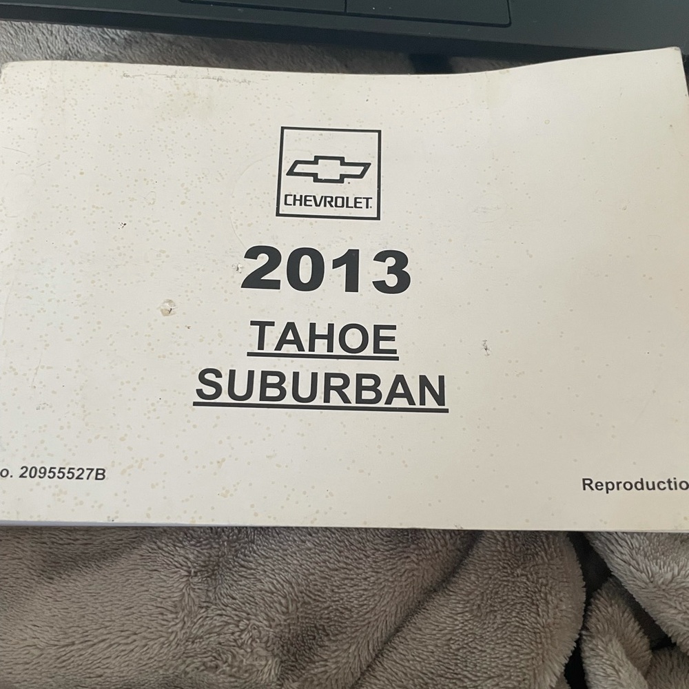 2013 Chevy Tahoe and Suburban owners manual